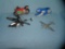 Group of classic toys inc. motorcycle, helicopter, classic metal plane & more