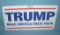 Trump retro style license plate size sign