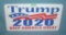 Trump 2020 retro style license plate size sign