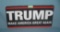 Trump  retro style license plate size sign