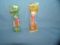 Pair of vintage PEZ Candy containerss