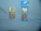 Pair of vintage PEZ Candy containerss