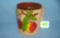 Italian made fruit decorated earthenware mug