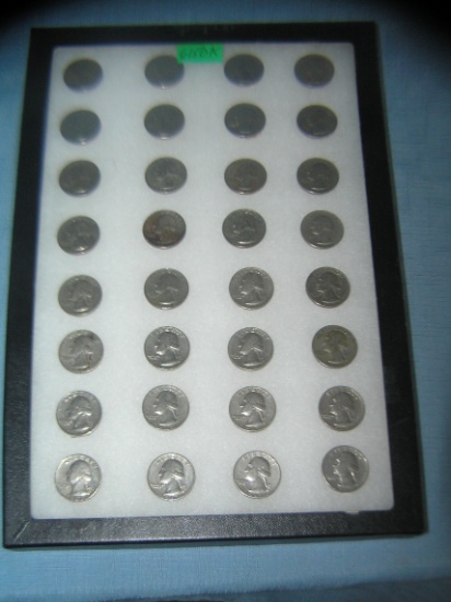 Collection of vintage 1960's quarters 1965-1969