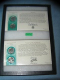 Group of US mint cased state quarters