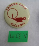 Cancer care volunteer's button