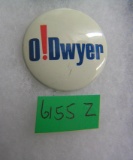 O! Dwyer political button