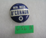 Win with O'conner political button