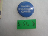 Govenor Rockefeller political campaign button
