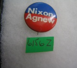 Nixn/ Agnew political campaign button