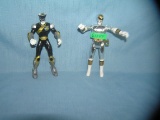 Pair of vintage Power Ranger toys