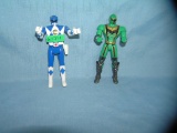 Pair of vintage Power Ranger toys