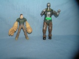 Pair of vintage action figures