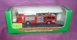 Vintage Hess mini fire truck mint in box