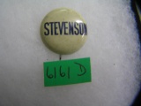 Stevenson political campaign button