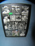 Collection of retro style baseball cards