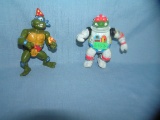 Pair of vintage Ninja Turtle figures