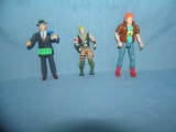 Group of 3 vintage action figures