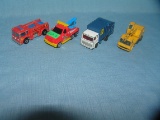 Group of vintage toy trucks