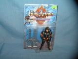 Vintage King Arthur action figure mint on card