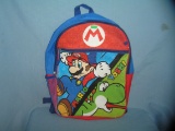 Mario and Yoshi Nintendo advertising back pack
