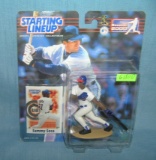 Vintage baseball Sammy Sosa figure and sports card