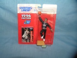 Alonzo Mourning basketball figure and sports card