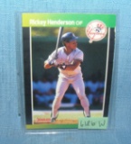 Vintage Rickey Henderson baseball card