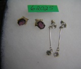 Pair of Costume jewelry earrings