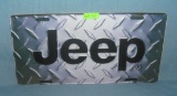 Jeep License plate size retro style sign