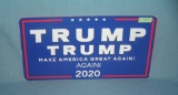 Trump  retro style license plate size sign