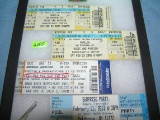 Group of collectible tickets includes concert and others