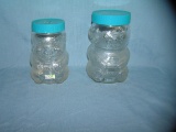 Pair of Skippy figural bear shaped storage jars