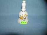 Vintage floral decorated porcelain bell
