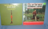 Pair of vintage record albums