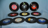 Group of vintage 45 RPM records