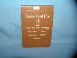 Vintage recipe card file