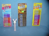 Group of vintage PEZ candies and rabbit PEZ candy container