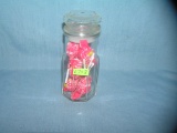 Vintage glass candy container