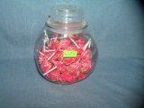 Vintage glass candy container