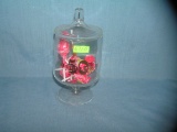 Covered glass candy/storage jar