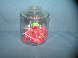 Vintage glass candy container