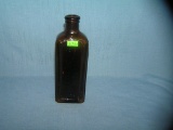 Antique brown glass clover imperial medicine bottle