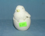 Department 56 porcelain chick and egg figurine