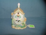 Porcelain decorated candy shop figurine