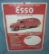 Esso advertising poster for 1939 Dodge airflow tank truck bank 17x22