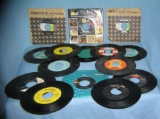 Collection of vintage 45 RPM records