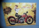 Indian Motorcycles retro style advertising sign