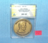 Lincoln 16th President commemorative bronze