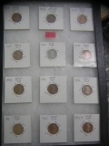 Collection of early and vintage Lincoln wheat back pennies